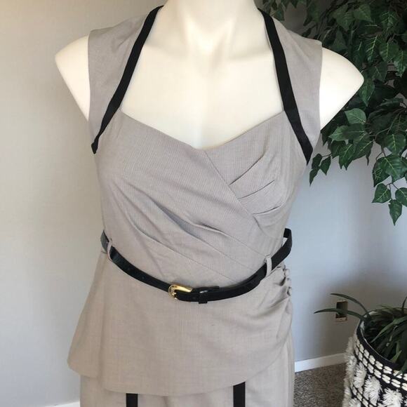 XOXO Grey and Black Bodycon Dress - Picture 3 of 11